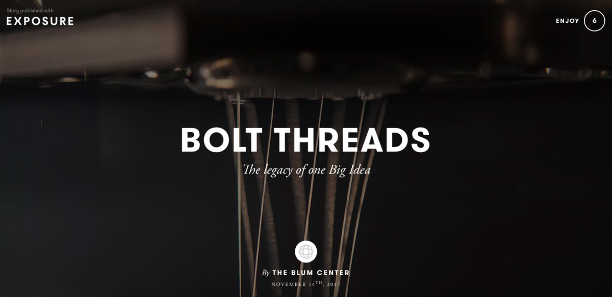 Bolt Threads: The Legacy of One Big Idea